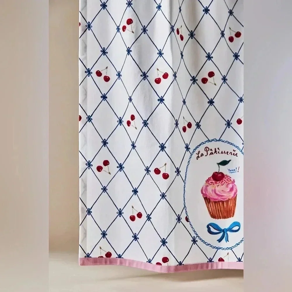 NEW Anthropologie Coquette bow Tea Towel Nathalie Lete Cupcake Dish Towel home